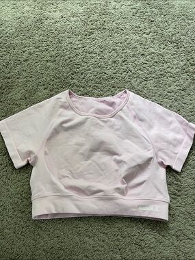 Aurola Pink Crop Workout Top